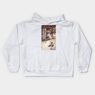 The Virtues of Patience - Arthur Rackham Kids Hoodie